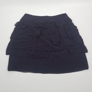 Zara XS pencil skirt with ruffle layers